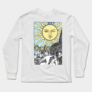 Geometric Tarot Print - The Sun Long Sleeve T-Shirt